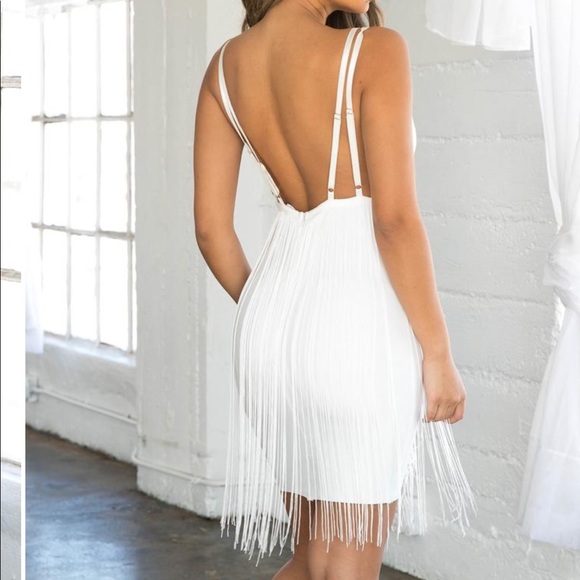 Tiger Mist Ella Tassel Dress - UK 6/XS - Picture 3 of 3